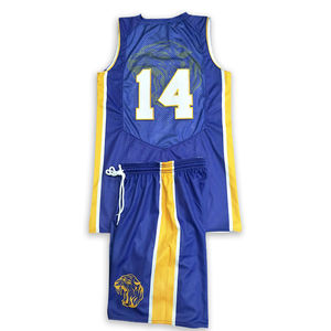 定制双面网眼篮球球衣套装升华印花可逆篮球服 - Product Image 2