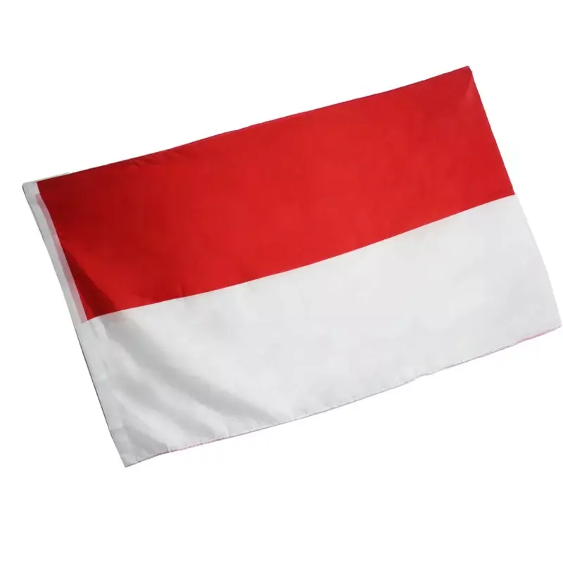 Vente en gros pas cher 3x5 pieds impression par sublimation personnalisée drapeau de pays à rayures rouges