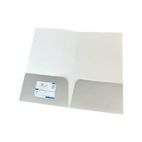 Carpeta de Presentación de Tamaño Personalizado, Papel Kraft Grueso Ecológico con Ranuras para Tarjetas y Bolsillos para Folletos