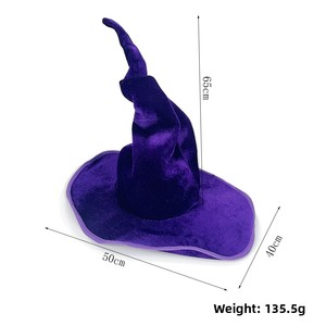 PARTYMENT Sombrero <span class=keywords><strong>de</strong></span> <span class=keywords><strong>Bruja</strong></span> <span class=keywords><strong>de</strong></span> Peluche para Halloween, Sombrero <span class=keywords><strong>de</strong></span> Mago - Product Image 4