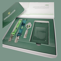 Boîte-cadeau d'employé de style arabie saoudite personnalisée pour les événements d'entreprise avec porte-badge et porte-carte d'identité et lettre de remerciement