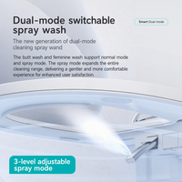 Toilette intelligente automatique monobloc avec bidet électronique intégré pour salle de bain, WC de luxe avec télécommande