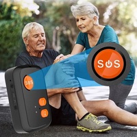 Botón de Pánico SOS Portátil con Detección de Caídas y GPS en Vivo para Pacientes y Adultos Mayores, con Tarjeta SIM Personal 4G para Llamadas de Emergencia