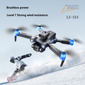 2025 <span class=keywords><strong>LSRC</strong></span> S1S évitement d'obstacles pliable quadrirotor RC Dron S1S <span class=keywords><strong>Drone</strong></span> <span class=keywords><strong>Mini</strong></span> <span class=keywords><strong>Drone</strong></span> 4K HD double caméra flux optique fibre de carbone - Product Image 2