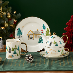 Juego de Vajilla de Cerámica con Diseño de Árbol de Navidad, Apto para Lavavajillas, Ecológico, a Precio Competitivo - Product Image 5