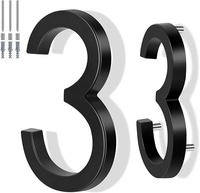 Números de Casa LED Retroiluminados Solares de Metal, Letreros de Dirección Personalizables, Publicidad IP65 Impermeable, Control Remoto Direccional para Empresas