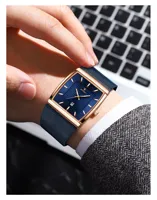 Montre POEDAGAR 885 3ATM étanche, aiguilles lumineuses, bracelet en acier inoxydable, quartz, cadran carré, pour homme, luxe.