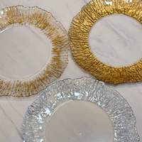 Assiettes de présentation en plastique massif de style européen, plateaux décoratifs de luxe léger pour hôtels, restaurants occidentaux, mariages, vaisselle