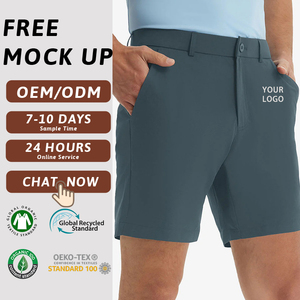 Pantalones Cortos de Golf para Hombre OEM Personalizados, <span class=keywords><strong>Azul</strong></span> Marino, Estilo Chino, Bermudas, Fabricante de Marca Privada, Venta al Por Mayor, Prendas Deportivas Técnicas - Product Image 1