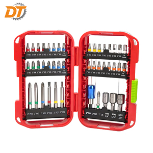 DT 43pcs Steel Impact Bits Screw <b>Driver</b> Bit <b>Set</b> Chrome Surface Treatment With Color Ring for Industry &Diy Use - Product Image 1