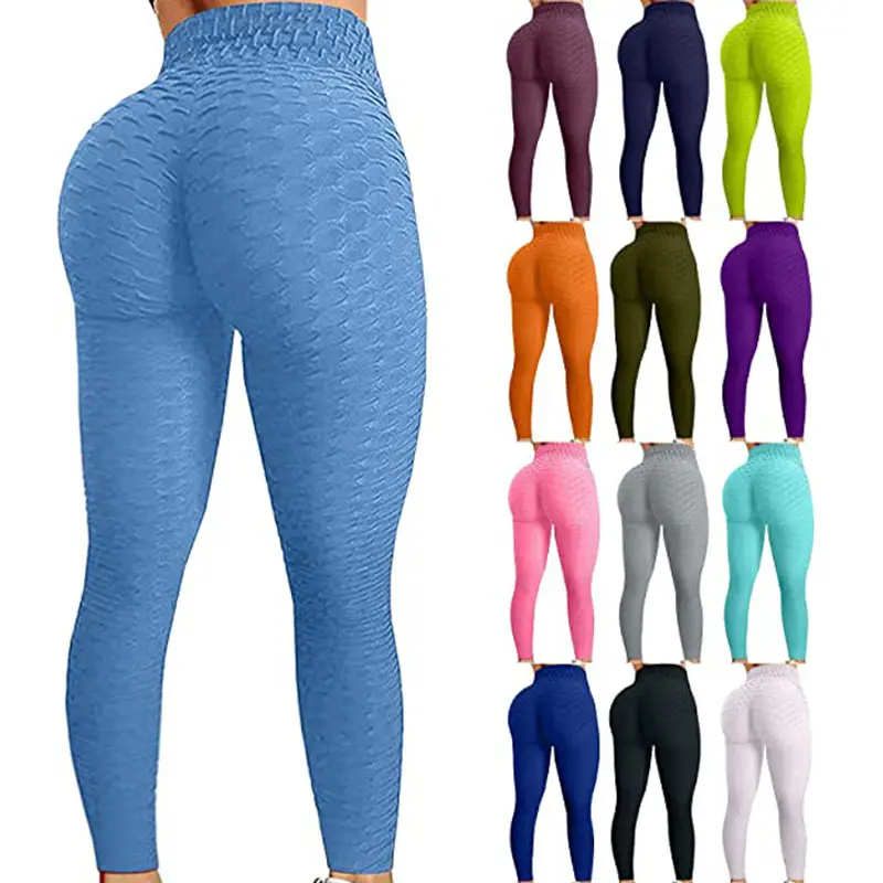 seamless yoga legging Women's Honeycomb Leggings Running Butt Lift High Waist Yoga Pants