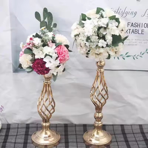 European-Style Electroplated Gold Flower Vase High Quality <b>Wedding</b> Decoration <b>Props</b> for Hotels <b>Wedding</b> Aisle - Product Image 4