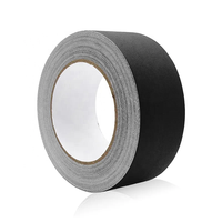 Ruban de tissu Gaffer mat résistant noir sans résidu Super collant blanc 2 ''50m ruban de tissu Gaffer mat pour la scène