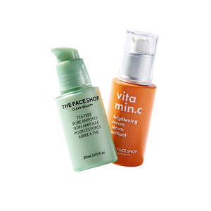 The <b>Face</b> Shop Tea <b>Tree</b> Pore Ampoule 20ml Vitamin C Brightening Serum 20ml Skin Care Set - Product Image 2