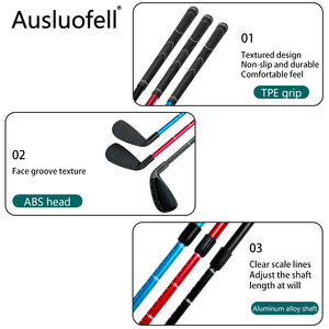 Clubs de <span class=keywords><strong>golf</strong></span> réglables à deux sections Offres Spéciales déchiqueteuse télescopique droitier pour l'entraînement en plein air arbre en alliage d'aluminium acier bois - Product Image 4