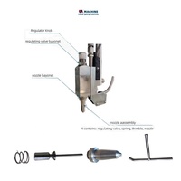 Pistolet à colle froide automatique 3ACQ-1 à 6 canaux et 1 pistolet, mini machine pliable avec emballage en bois