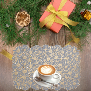 Vente en gros PVC Faux cuir Tapis d'égouttage lavable Dessous de verre pour Restaurant Cuisine Bronzage Décoration Tapis & Tampons - Product Image 1