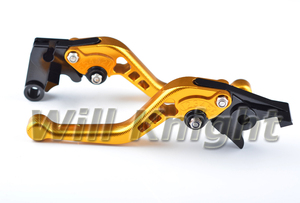 Levier de frein et d'embrayage court en aluminium CNC 3D pour moto Honda Yamaha Suzuki Kawasaki KTM Ducati <span class=keywords><strong>Triumph</strong></span> - Product Image 4