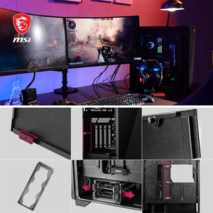 <span class=keywords><strong>MSI</strong></span> MPG GUNGNIR 300P Airflow Mid-Tower <span class=keywords><strong>Gaming</strong></span> <span class=keywords><strong>PC</strong></span> Case con panel frontal de malla e iluminación RGB-Compatibilidad con placa base ATX - Product Image 5