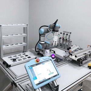 Station de travail collaborative pour robot de préhension et de placement, bras robotique universel UR5E UR10E, préhenseur robotique SMC RTS-200, système de formation en robotique - Product Image 6
