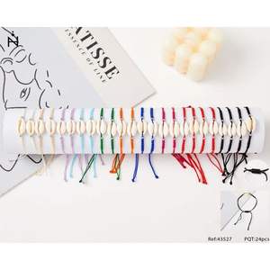 Ensemble de bracelets en coquillages perlés, 24 pièces, bijoux multicolores réglables de style bohème pour femmes et hommes - Product Image 3