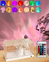 TSINYE LED Moderne Océan Vague Projecteur 16 Couleurs Plug in 3D Led Veilleuse Lampe Northern Light Aurora Projecteur Lumière Projecteur