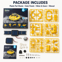 Kit spatial solaire 6 en 1, robot DIY, station spatiale STEM, jouets éducatifs scientifiques pour enfants, garçons et filles