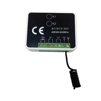Receptor Universal Multifrecuencia de 2 Canales Compatible con 280mhz-868mhz con Interruptor DIP para Múltiples Controles Remotos de Diferentes Marcas YET402PC-MF V3