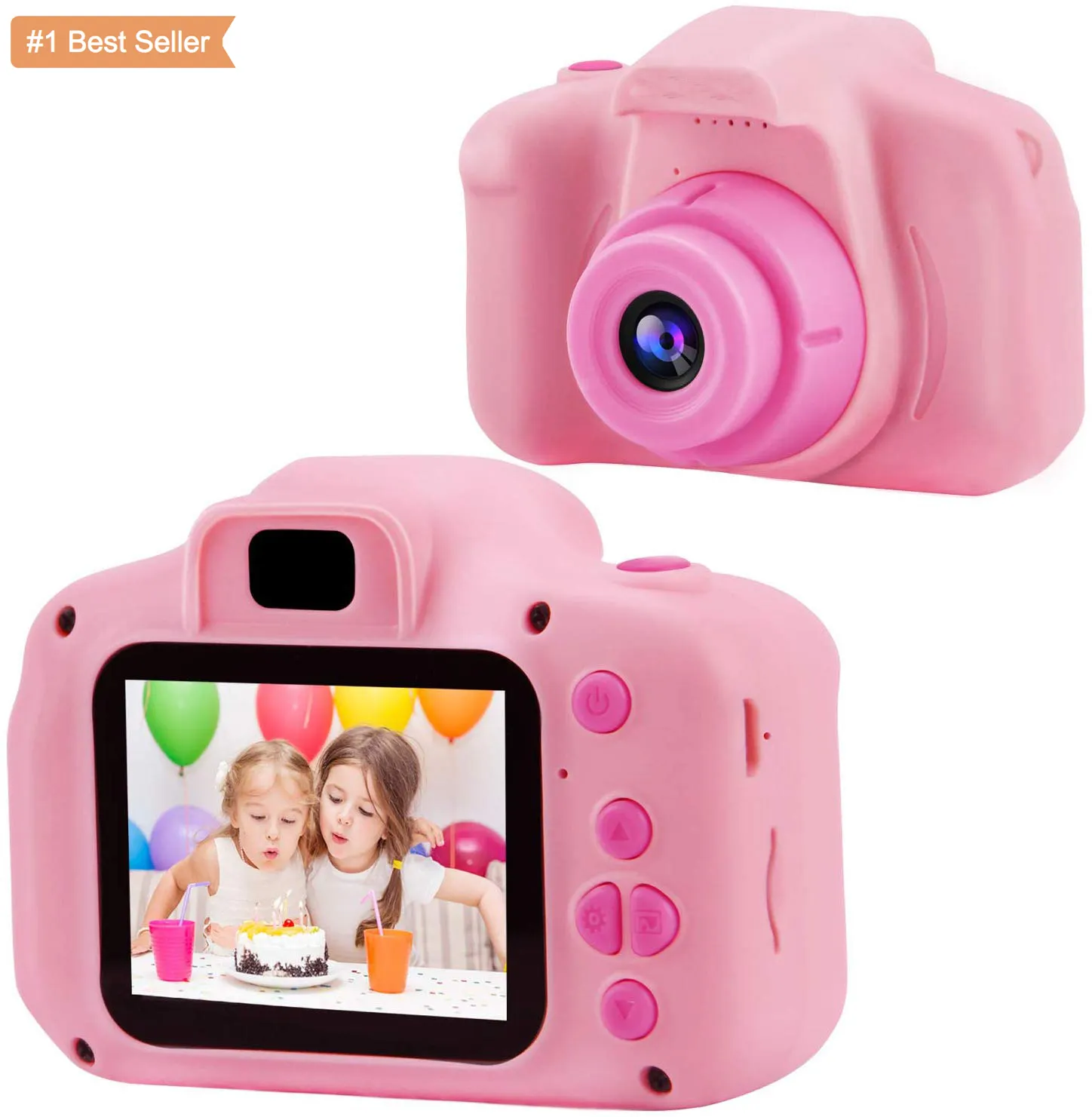 Jumon охранная цифровая видео 2-Дюймовая игрушка для девочек и мальчиков мини-камера Противоударная 1080P язык фото подарок мультяшная рамка Hd детская камера