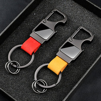 Porte-clés en métal en alliage massif de qualité supérieure Conception classique d'anneau fendu avec fonction antirouille pour clés de voiture Clés de maison ou porte-clés