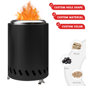 Support de foyer en acier inoxydable durable pour petits poêles à carbonisation sans fumée pour la relaxation des rassemblements - Product Image 4