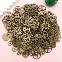 Roue de mélange de breloques en alliage Steampunk antique pour l'artisanat de bijoux et autres articles faits à la main emballés dans un sac