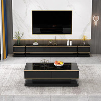 Foshan Mobilier de salon en bois de qualité E1 pour la maison Table basse d'appoint pour le bureau Meuble TV Meuble TV Table basse centrale