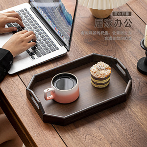 Bandeja de bambú con asa, plato rectangular de bambú y madera para uso doméstico, plato de servir estilo tibetano, plato para repostería, plato para frutas - Product Image 3