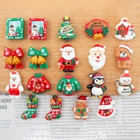 Offres Spéciales : Ornements en Résine à Dos Plat pour Noël – Bonhomme de Neige, Ours, Pingouin – Accessoires et Artisanat en Résine pour Décoration