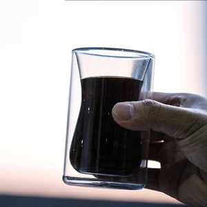 Popular Reusable Double Wall Glass Coffee <strong>Cup</strong> New Design Heat-resistant <strong>Turkish</strong> Glass <strong>Cup</strong> - Product Image 6