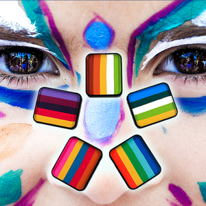 <span class=keywords><strong>Pintura</strong></span> Facial Profesional a Base de Agua con Ingredientes Naturales - Segura para Todas las Edades, para <span class=keywords><strong>Halloween</strong></span> y Festivales, Certificada EN71/CE - Product Image 1