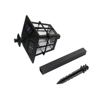 Puntera de tierra decorativa LED con energía Solar, resistente al agua, 360, Ángulo de haz, negro, portátil, fácil de instalar para camino de jardín