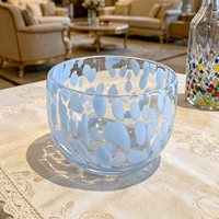 Bol en verre élégant de style vintage à motif écaille de tortue ambré, centre de table décoratif pour la maison et la cuisine