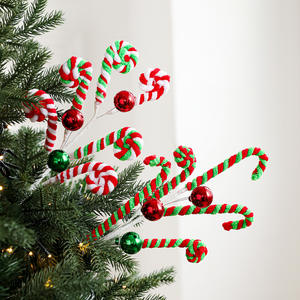 Nuevas Decoraciones <span class=keywords><strong>de</strong></span> Adornos <span class=keywords><strong>de</strong></span> Caramelo <span class=keywords><strong>de</strong></span> Espuma, Muñeco <span class=keywords><strong>de</strong></span> Jengibre y Piruleta para Árbol <span class=keywords><strong>de</strong></span> <span class=keywords><strong>Navidad</strong></span> y Arreglos Festivos - Product Image 1