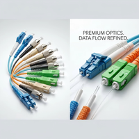 TPU Material Armored Single-Mode Twin Core Fiber Optic Jumper Flexible Tensile Resistant Stable Transmission Cable Assemblies