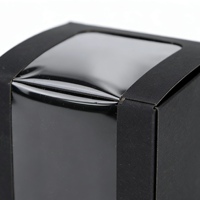 Maßgefertigte Schwarze Kraftpapier-Boxen mit Transparenten Fenstern, Geeignet für Blind-Box-Verpackungen von Kleinen Sammelfiguren