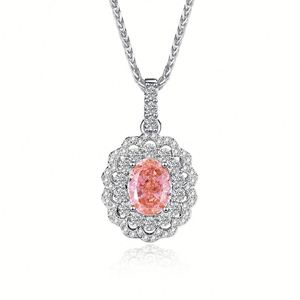 Ensemble collier et bague en argent 925 avec pendentif ovale taille émeraude, forme fleur, bijoux de luxe pour femme, parure de mariage, bijoux fins - Product Image 5