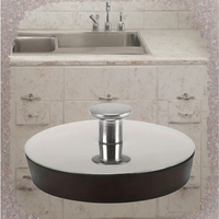 Tapón de drenaje de tapón de fregadero de goma más Popular para bañera con anillos colgantes Tapón de tracción y colador Accesorio de baño
