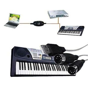 Cable USB MIDI de 2m, Interfaz de Audio para Dispositivos Musicales - Product Image 4