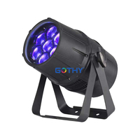Projecteurs LED d'extérieur 4-en-1 7x40W Zoom RGBW IP65 DMX512 en alliage d'aluminium pour éclairage de scène, événements, mariages, fêtes, DJ, disco