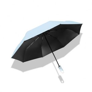Sombrilla Personalizada con Protección UV, Diseño Moderno, 70% Automática, con Bloqueo, Tipo Donut, Negra, para Lluvia y Sol, con Gancho - Product Image 5