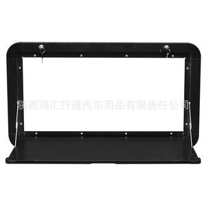 Aluminum Alloy RV External Folding <b>Table</b> 800x450mm Wall Mounted <b>Camping</b> Outdoor Dining <b>Storage</b> Rack - Product Image 5