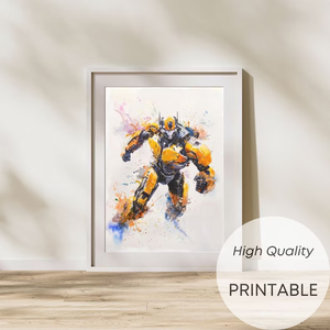 Décoration Murale Robot Personnages <span class=keywords><strong>Transformers</strong></span> Personnalisés pour Chambre <span class=keywords><strong>de</strong></span> Garçons, Salle <span class=keywords><strong>de</strong></span> Cinéma Maison, Salle <span class=keywords><strong>de</strong></span> <span class=keywords><strong>Jeux</strong></span> – Encre Durable Résistante à la Décoloration - Product Image 4