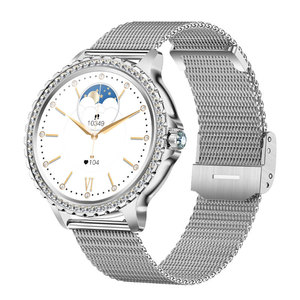 Reloj Inteligente para Mujer con Bisel de Diamantes, Llamadas por Bluetooth, Resistente al Agua IP68, Reloj de Moda para Dama, Proveedor para <span class=keywords><strong>el</strong></span> Mercado de Regalos - Product Image 1